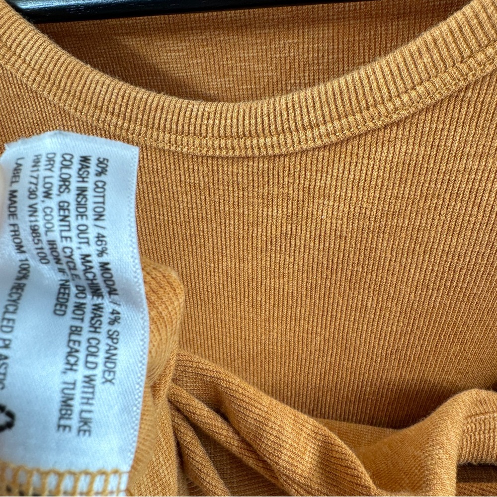 Universal Thread Ribbed Mustard Bodysuit Size 2X - Picture 5 of 6